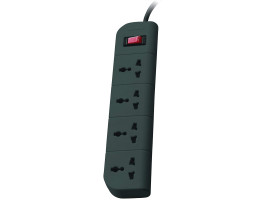 Belkin Essential Series 4-Socket Surge Protector Universal Socket with 5ft Heavy Duty Cable 